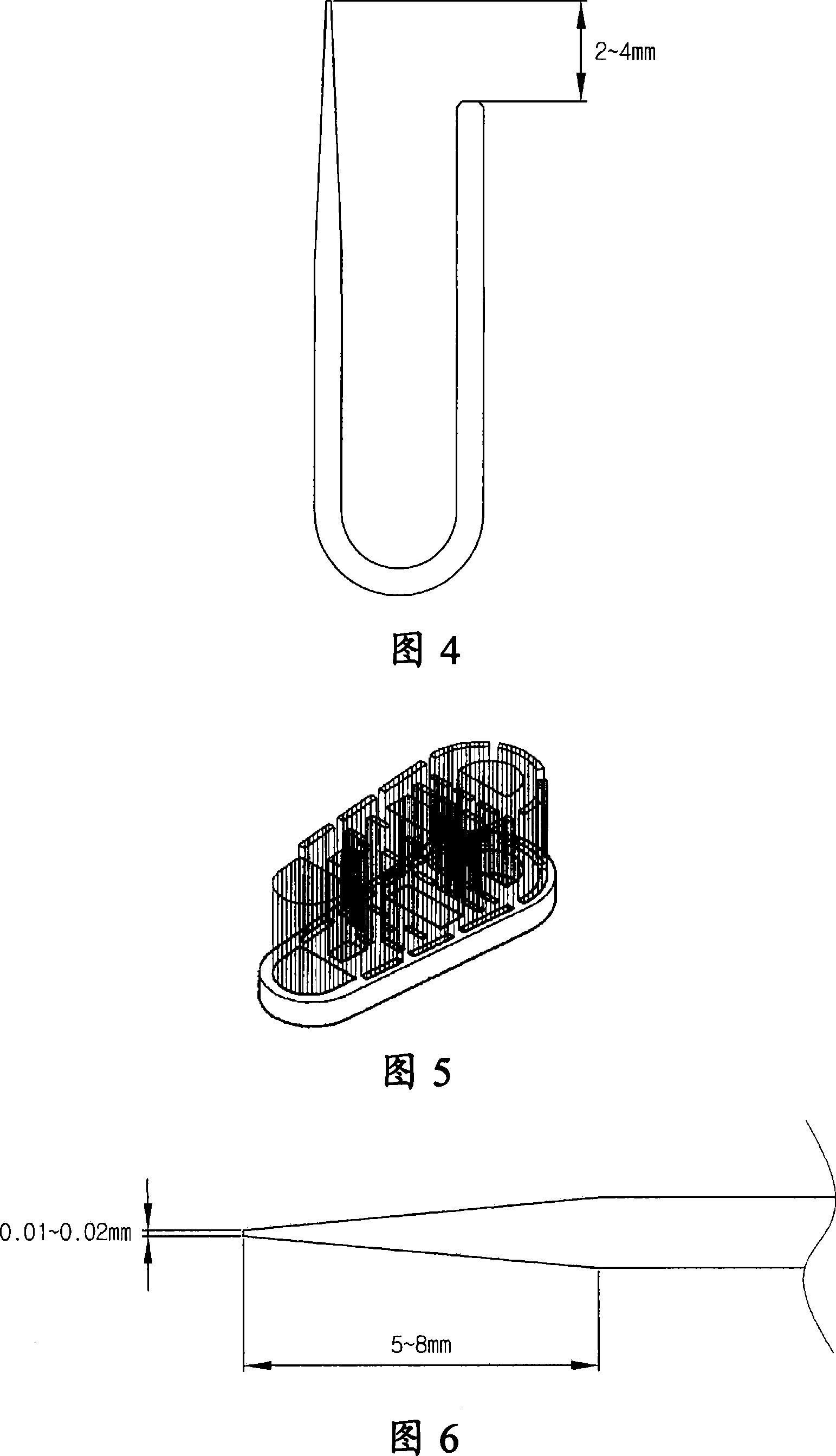 Method of manufacturing toothbrush with needle-shaped bristles, and toothbrush manufactured by the same