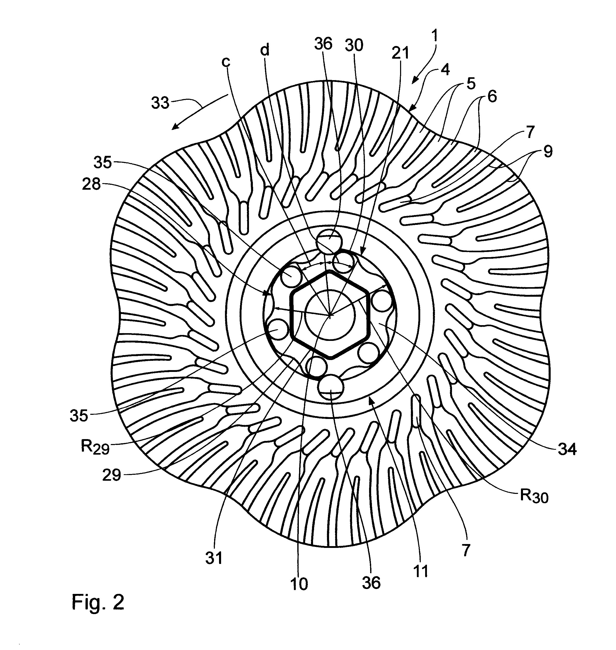 Tool with a carrier part and a disc-shaped working part