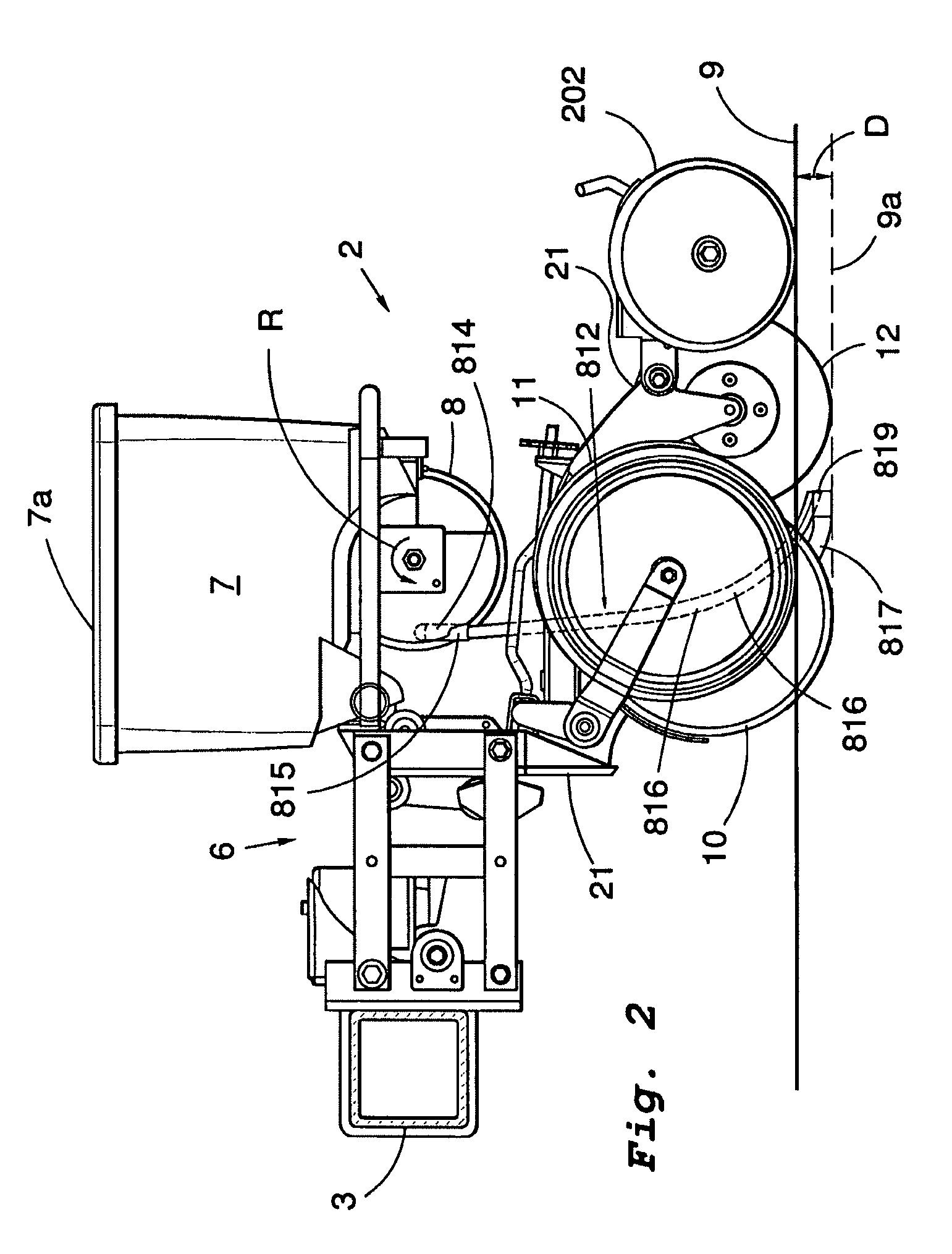 Arrangement of a seed metering device on an agricultural machine