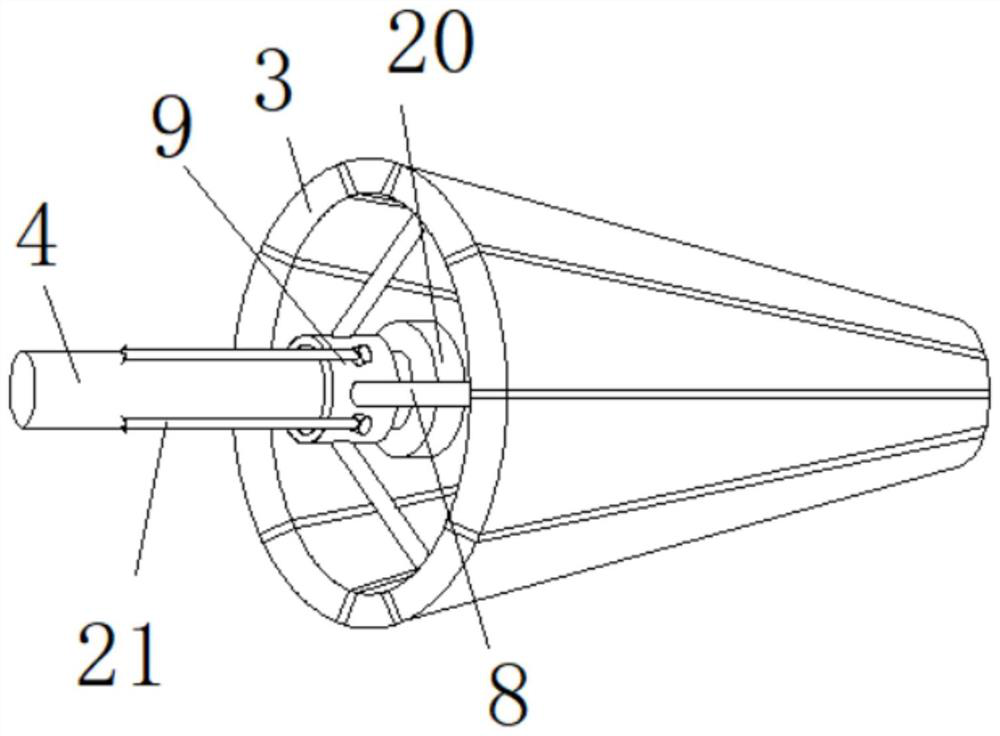 A marine continuous working drilling tool