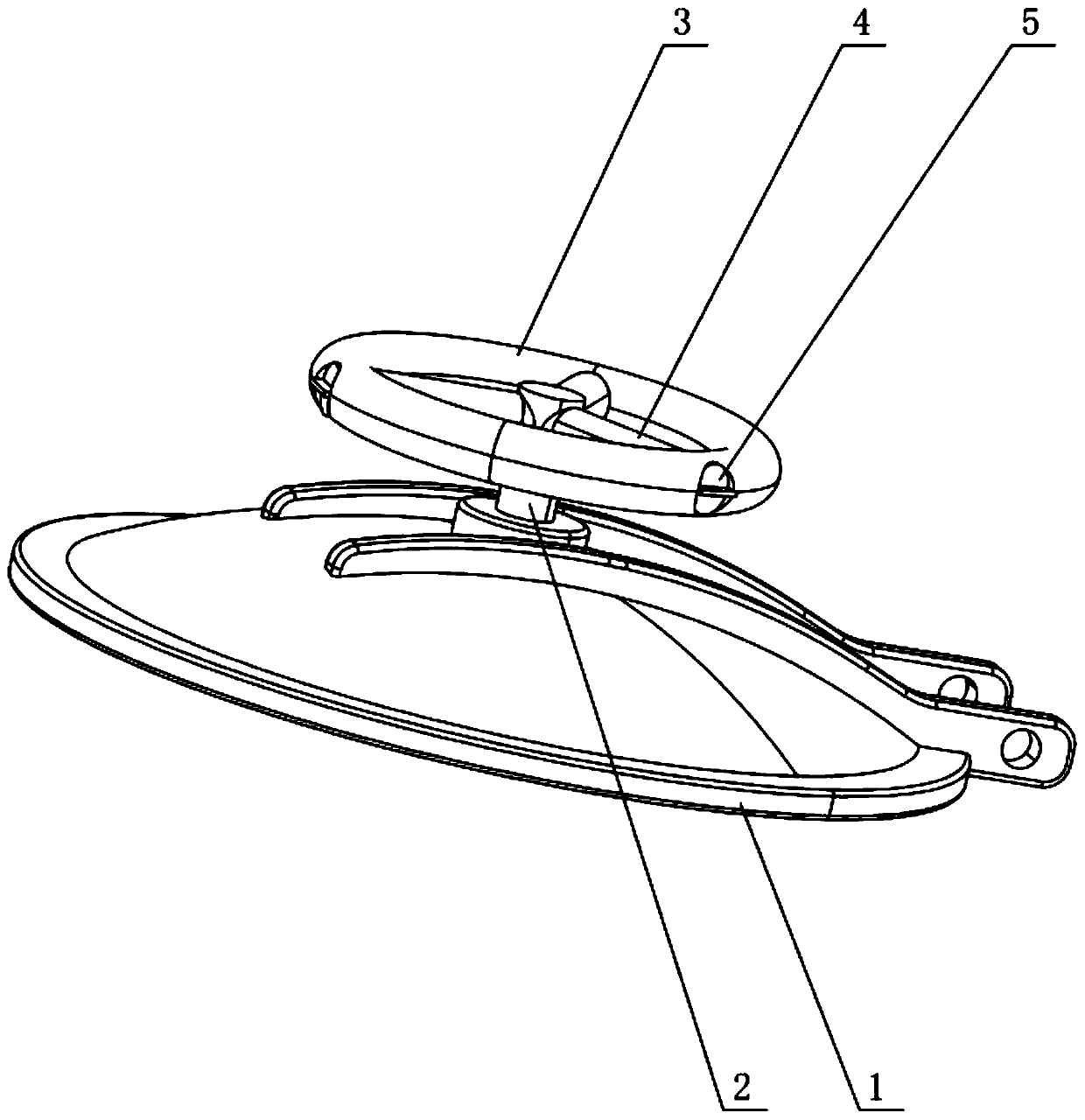 Quick and labor-saving opening and closing handle mechanism for pressure-resistant hatch cover