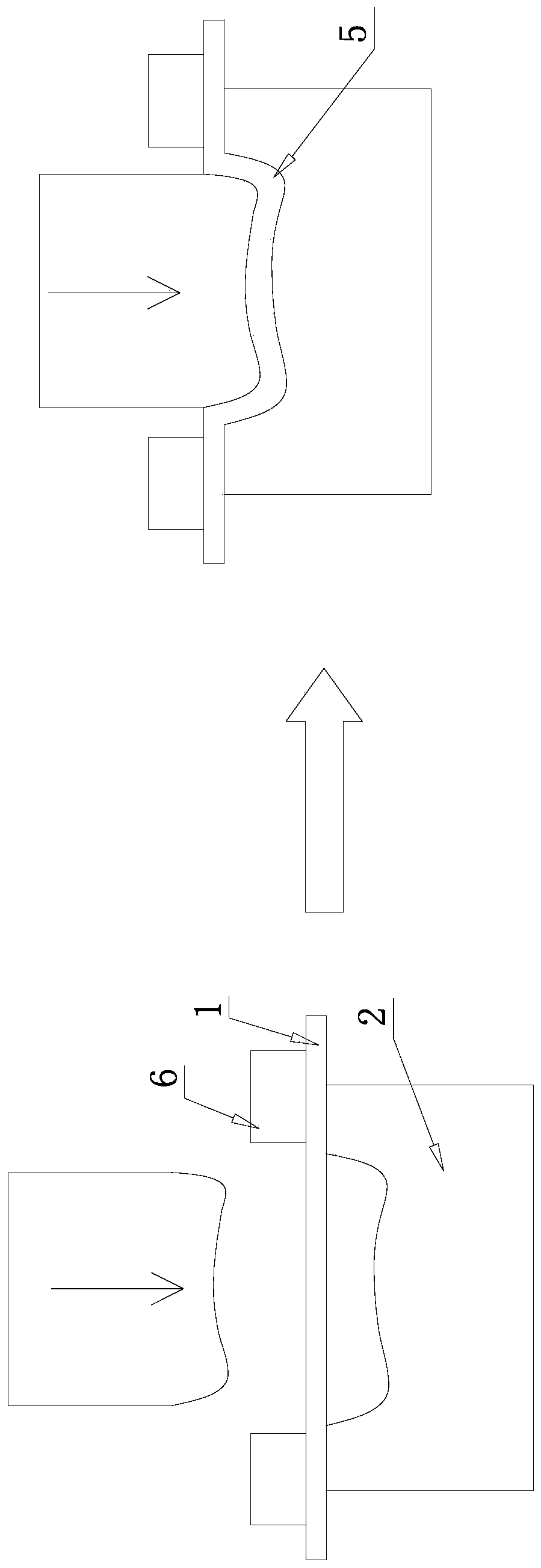 Sheet metal part forming method with multi-layer combined male die adopted