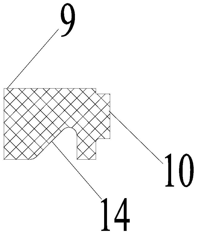 Forming machining device for side edge elastic piece of automobile part