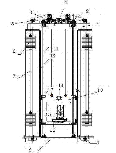 Device special for site processing of large-scale hydrogenerator rotor spider stud