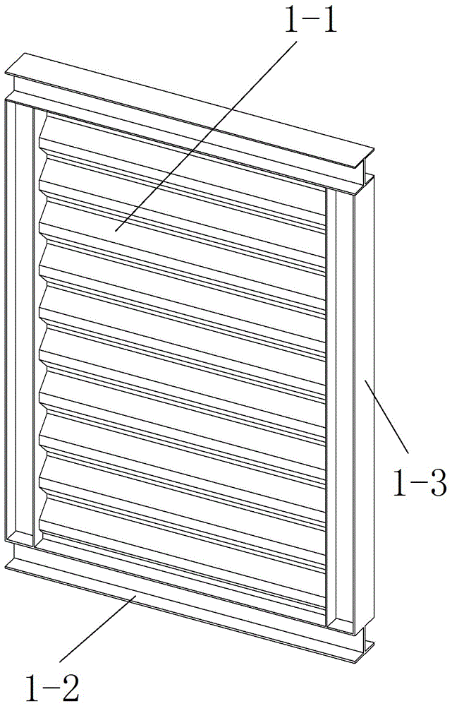 Assembled corrugated steel plate shear wall