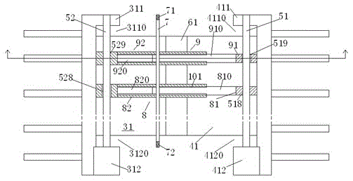 A bridge with self-cleaning expansion joint device with guide groove