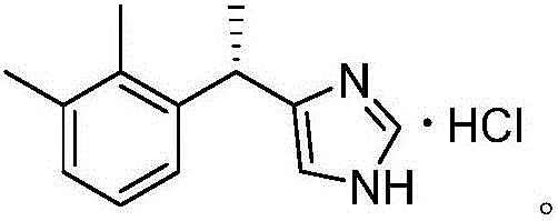 Method for synthesizing dexmedetomidine hydrochloride intermediate