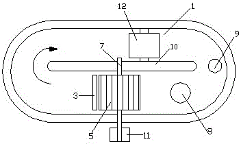 Beating machine capable of repeatedly changing flow directions of paper pulp