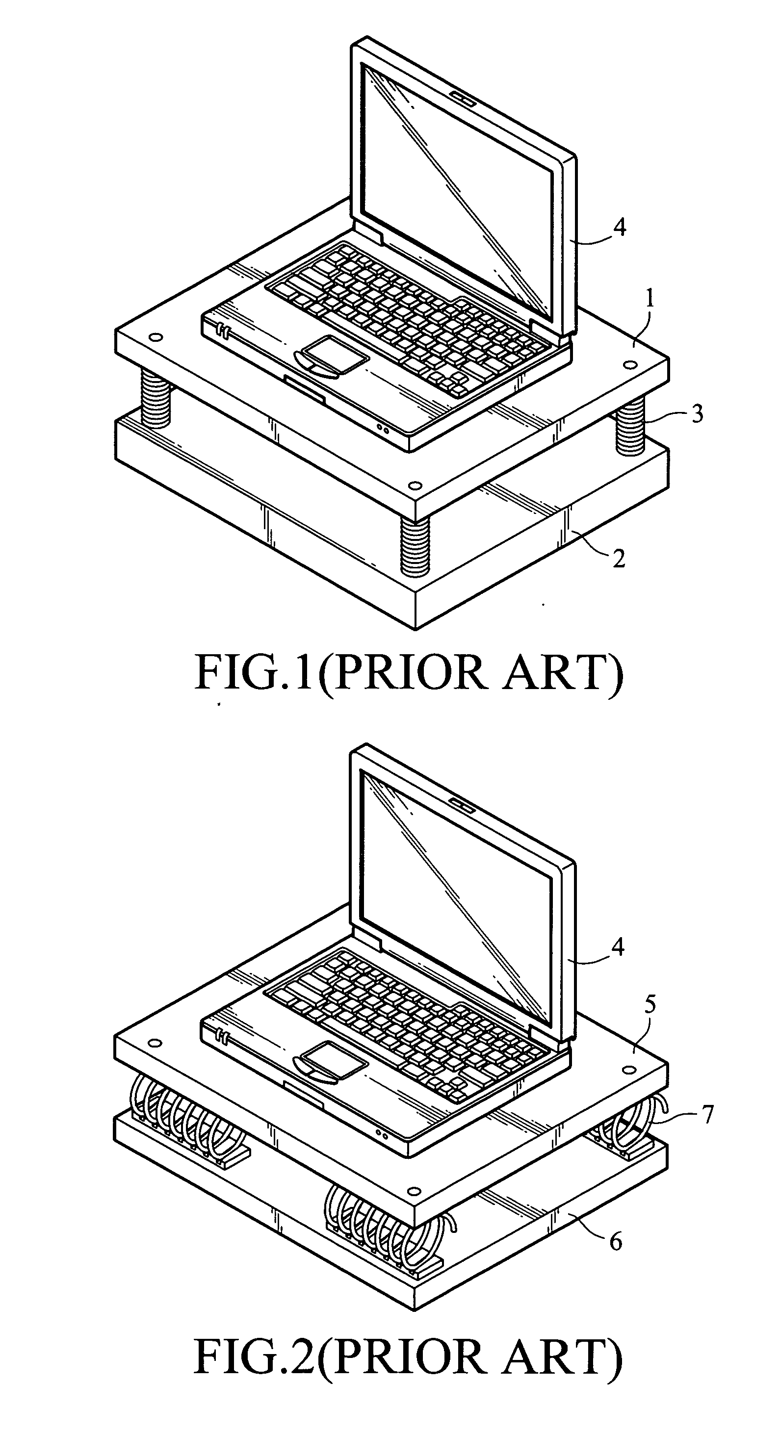 Shock isolation system for electronic devices
