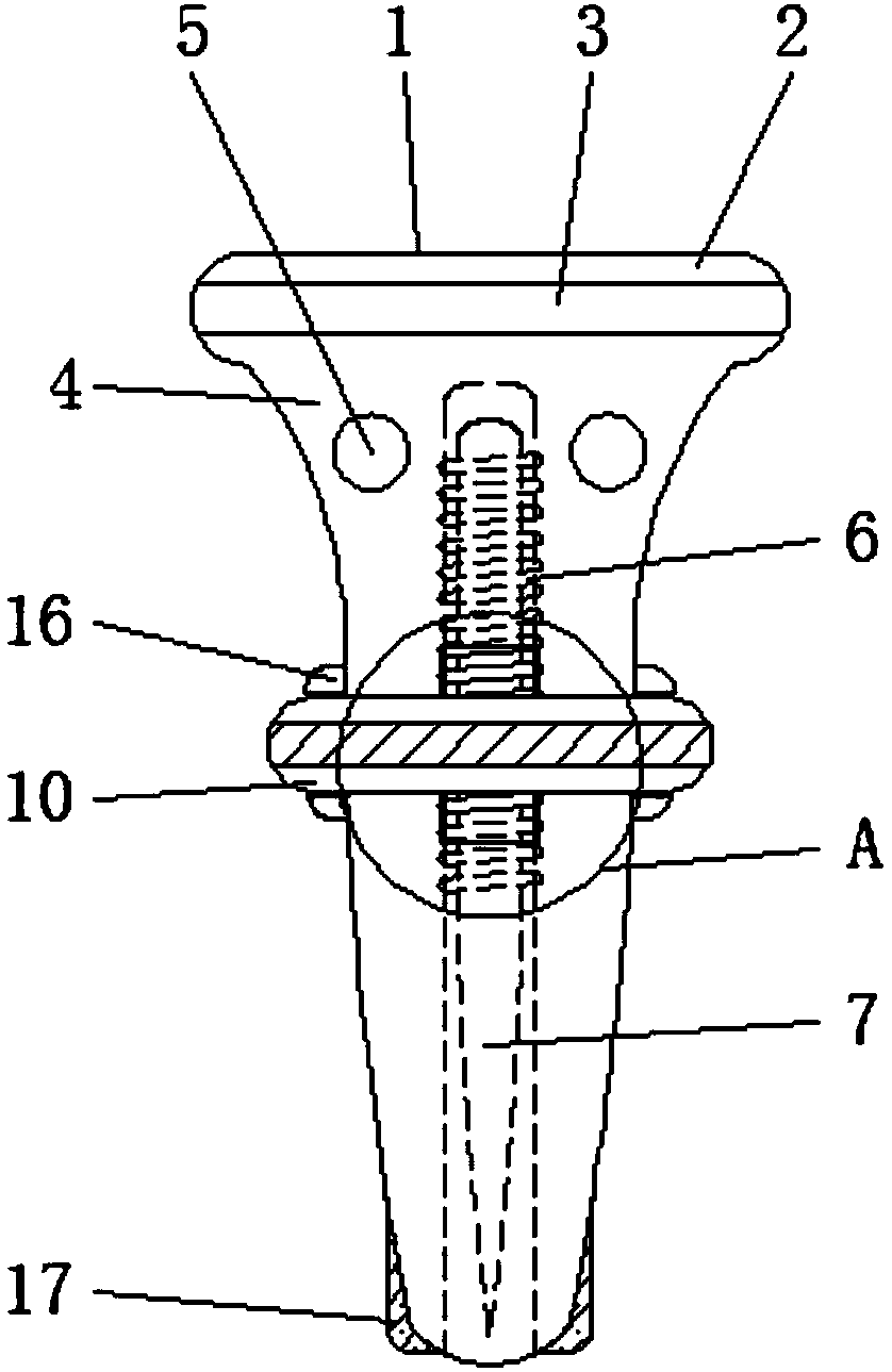 Anti-rotation film nail system