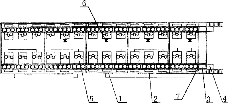 Feeding machine capable of expanding material positions