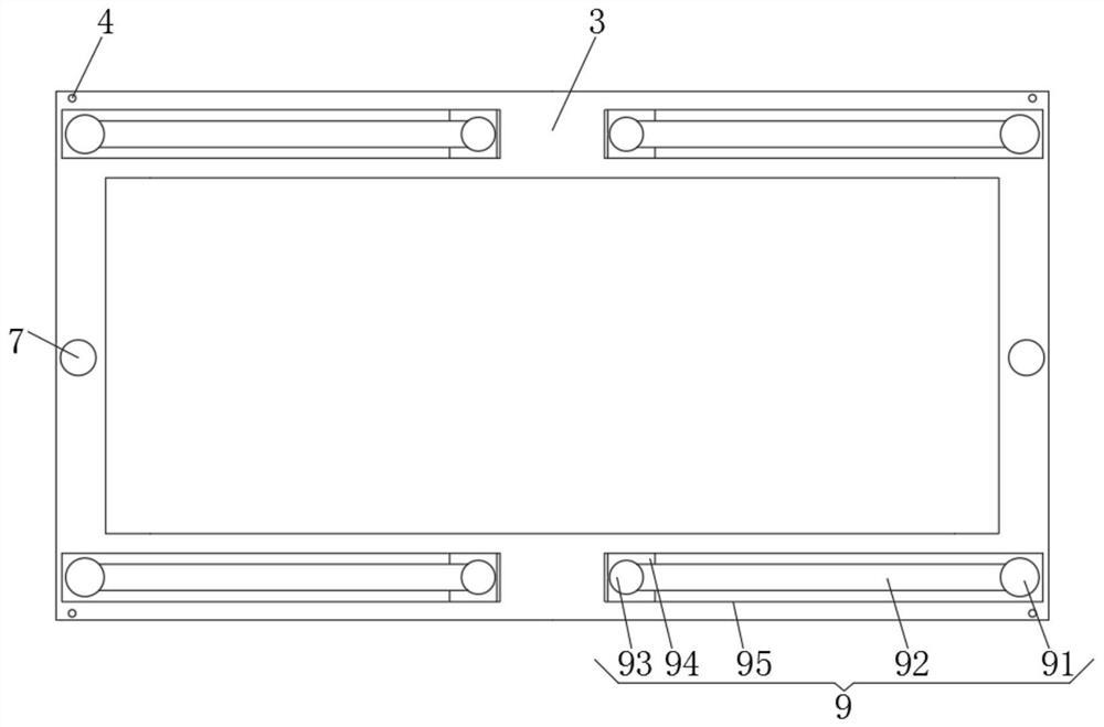 Battery compartment with buffer device