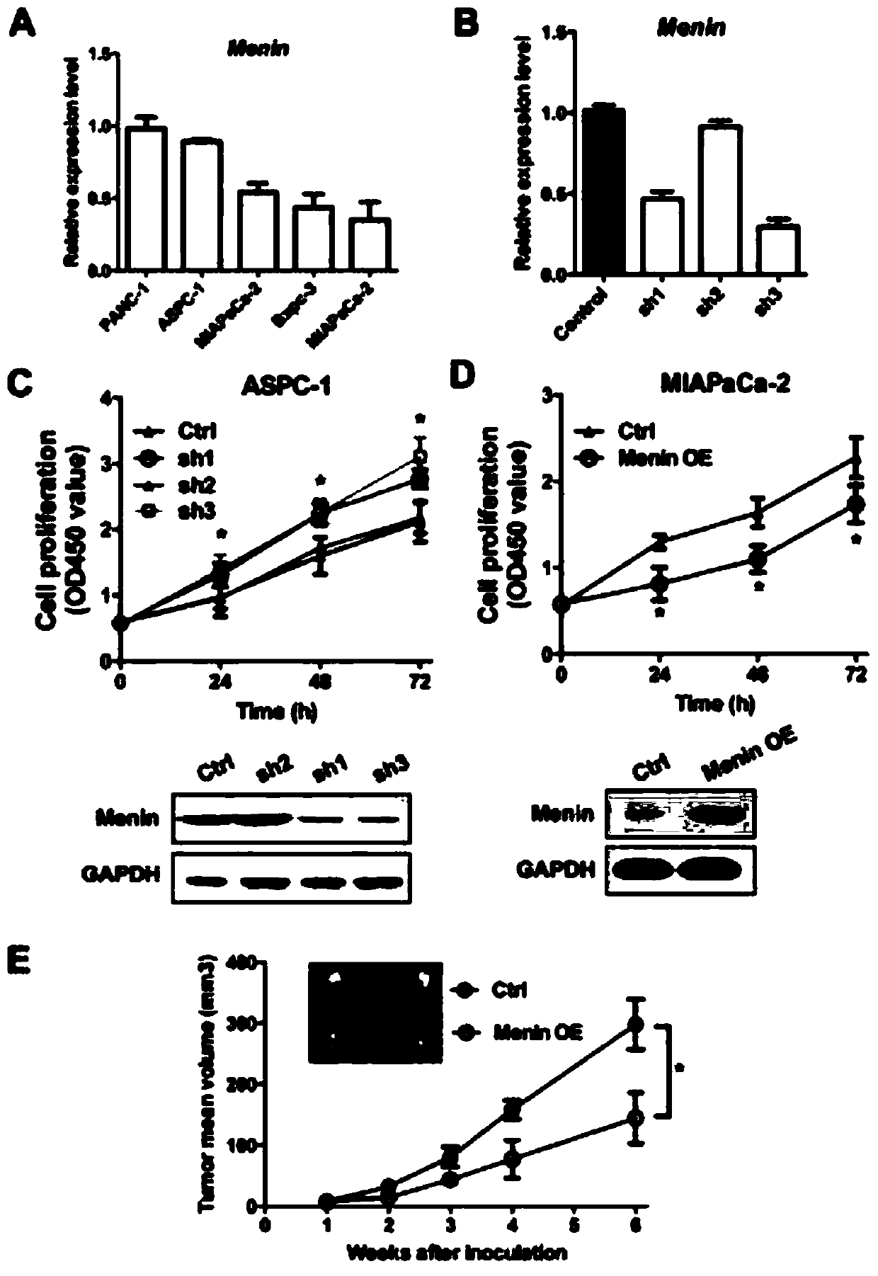 Application of menin factor