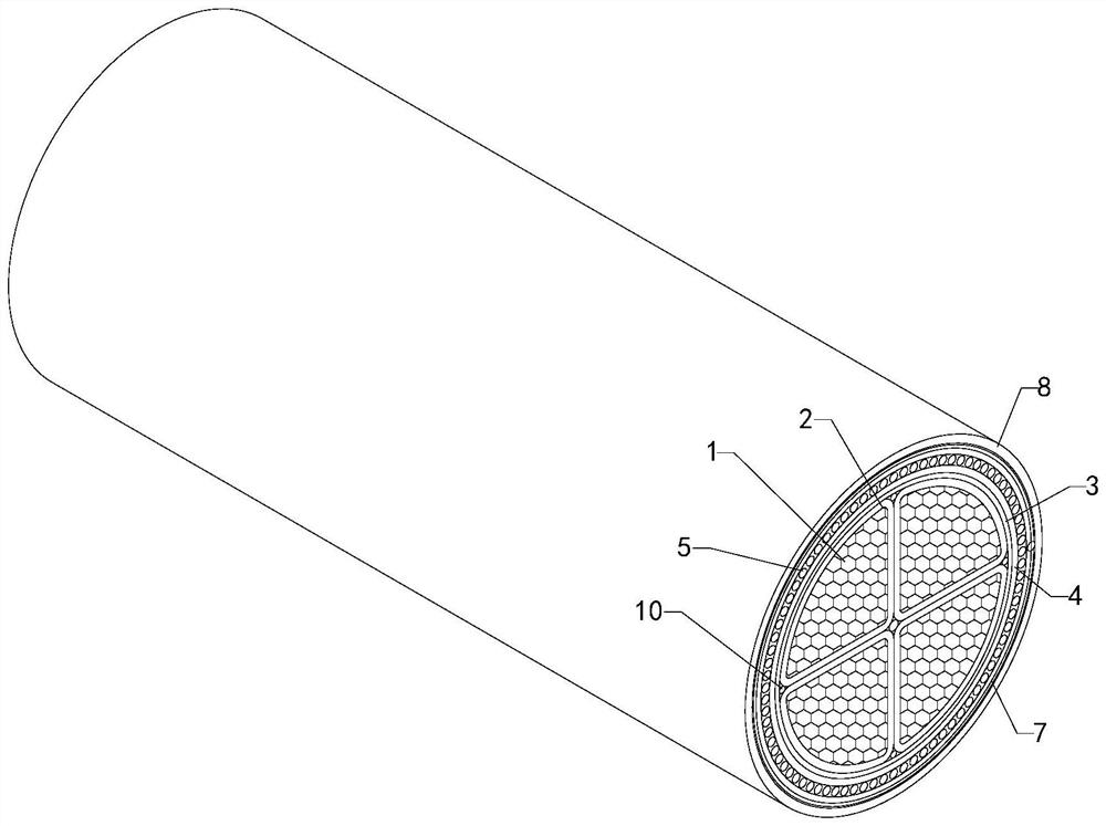 High-strength wear-resistant fire-resistant flame-retardant power cable and preparation method thereof