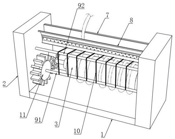 A self-retracting buffer ship mooring device