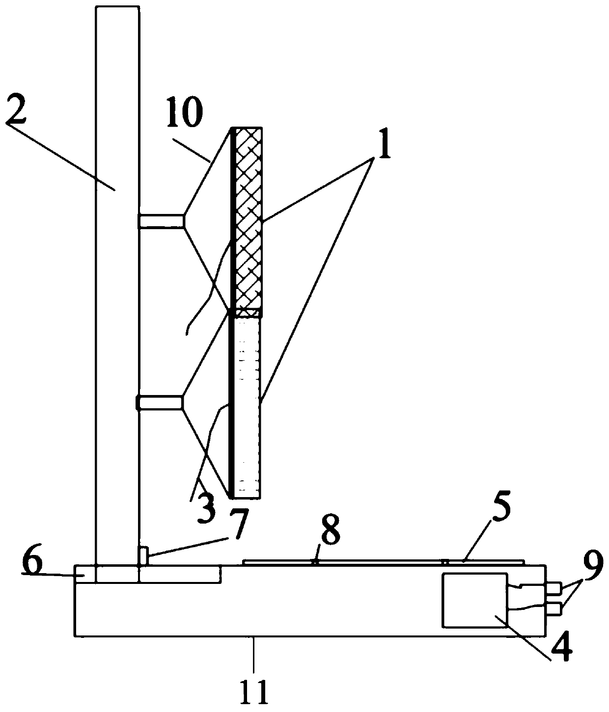 Automatic porcelain wiping device for windproof porcelain insulators