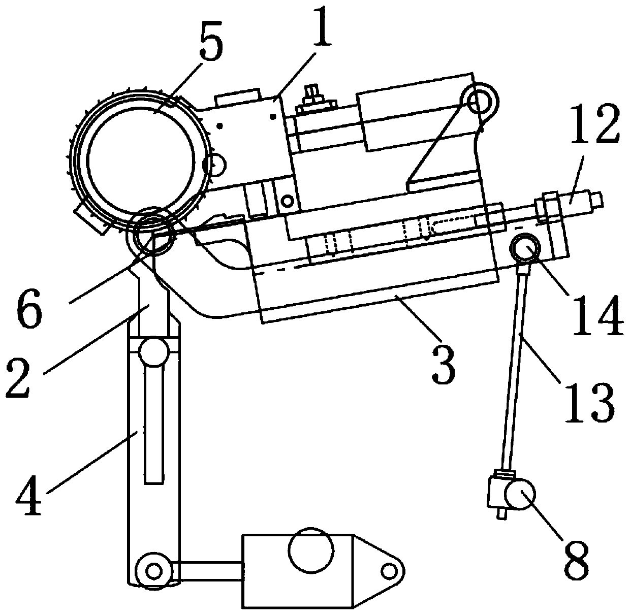 Cropping angle adjustment with rotary tool holder