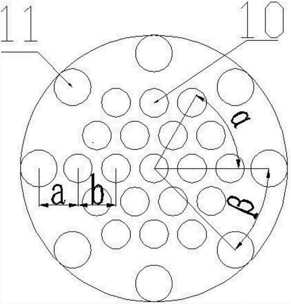 Graded type dual-hole-diameter sieve plate tower