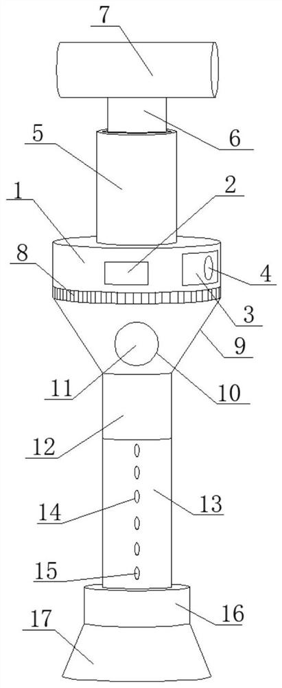 Portable measuring device for surveying and mapping geography