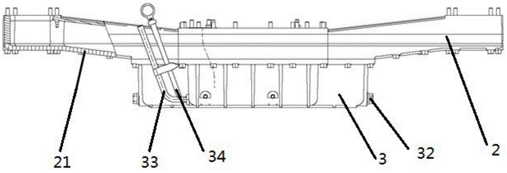 Oil pan assembly for two-stroke horizontally-opposed-piston and opposed-cylinder engine