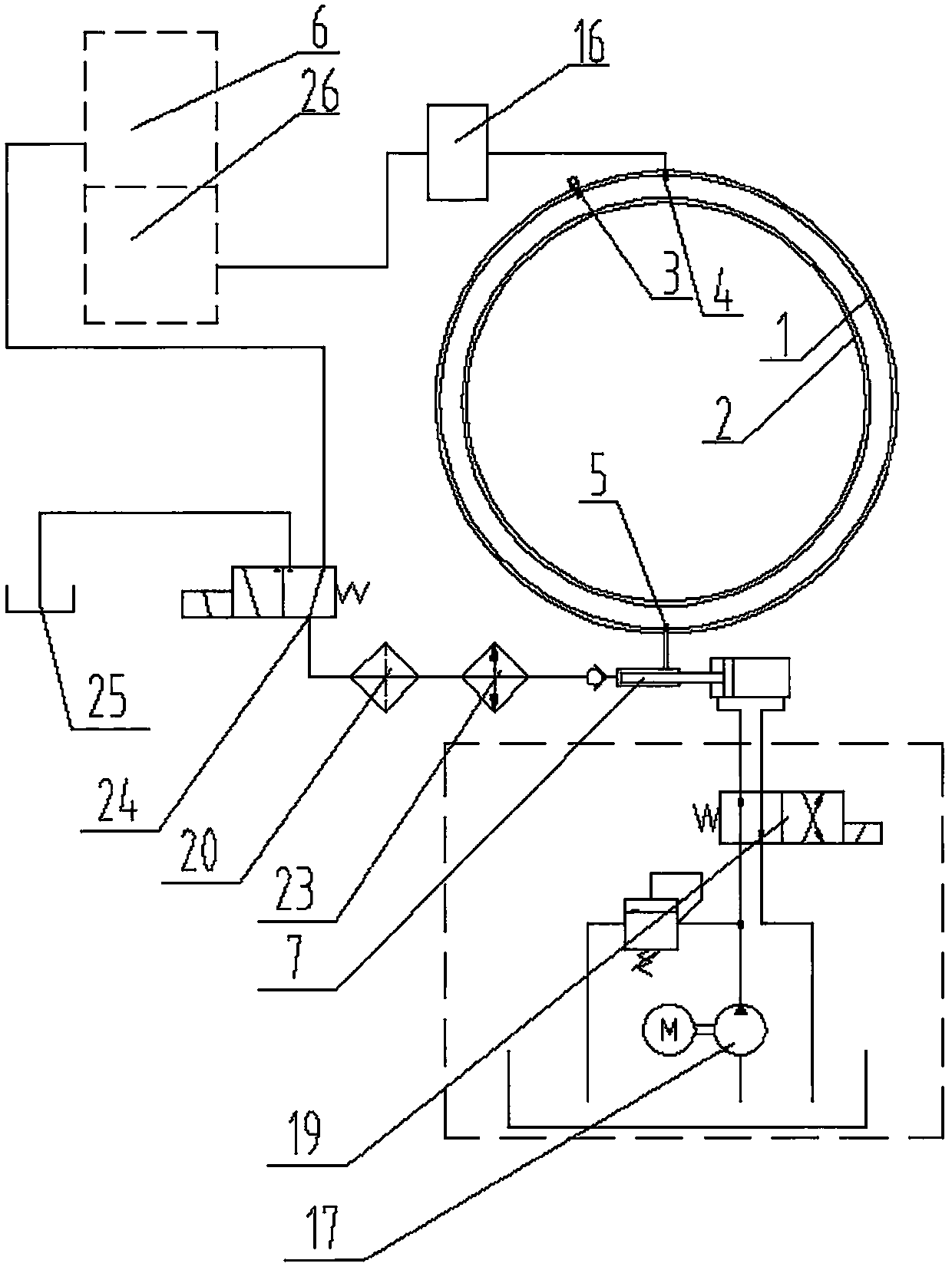 Bearing circulating grease replacement system