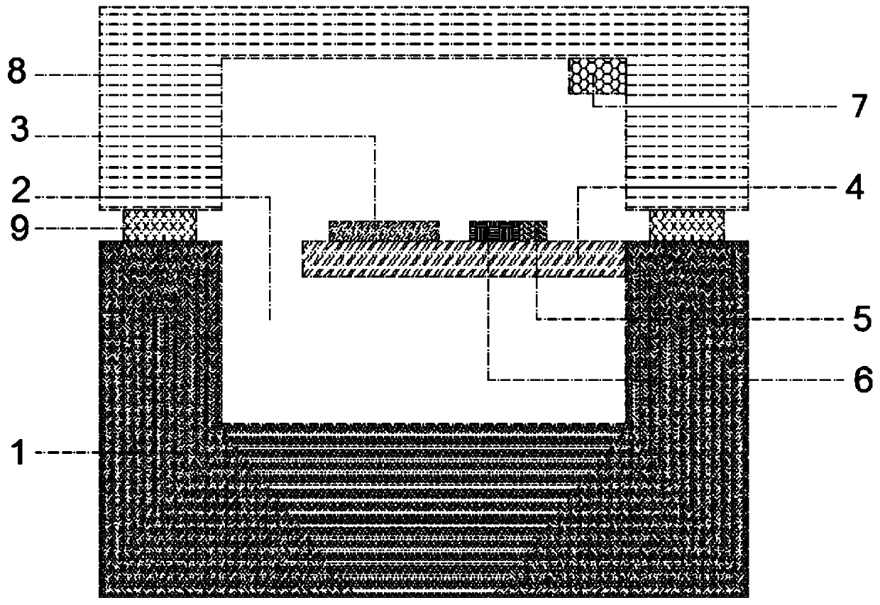 Piezoelectric micromirror structure and preparation method