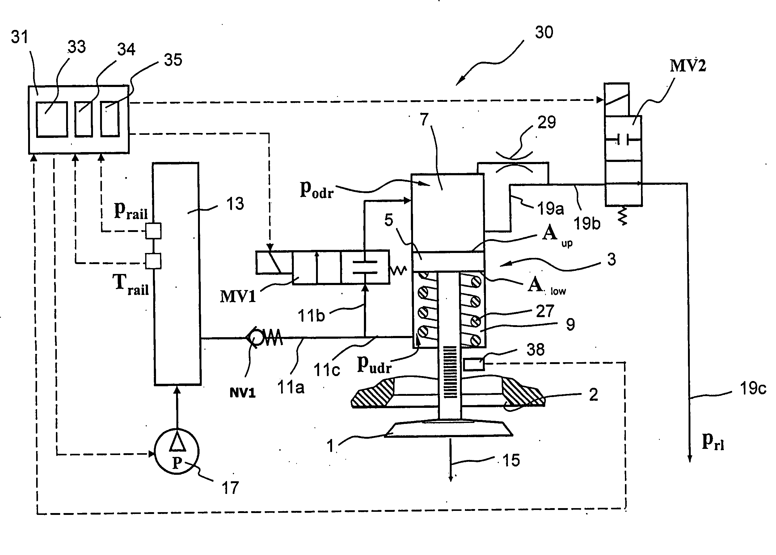 Method and device for controlling a hydraulic actuator