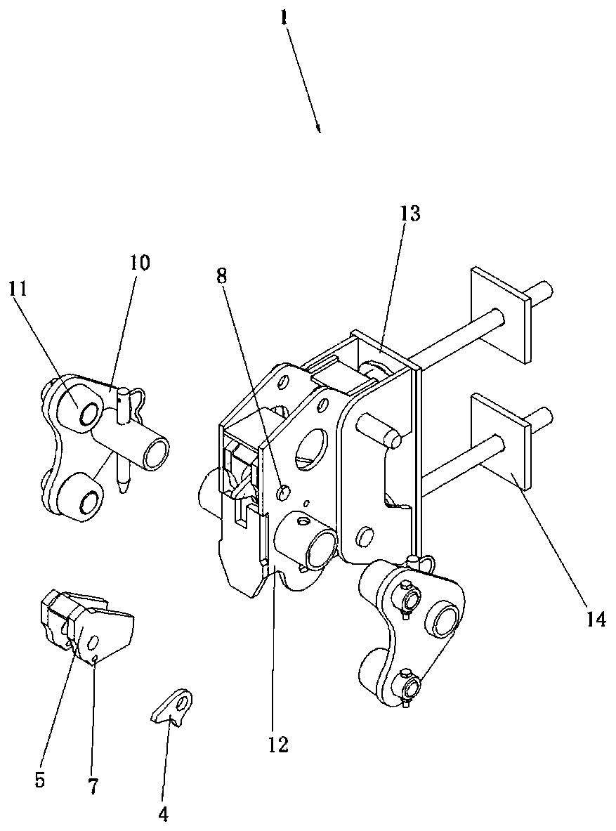 Speed anti-falling device for integral lifting climbing frame