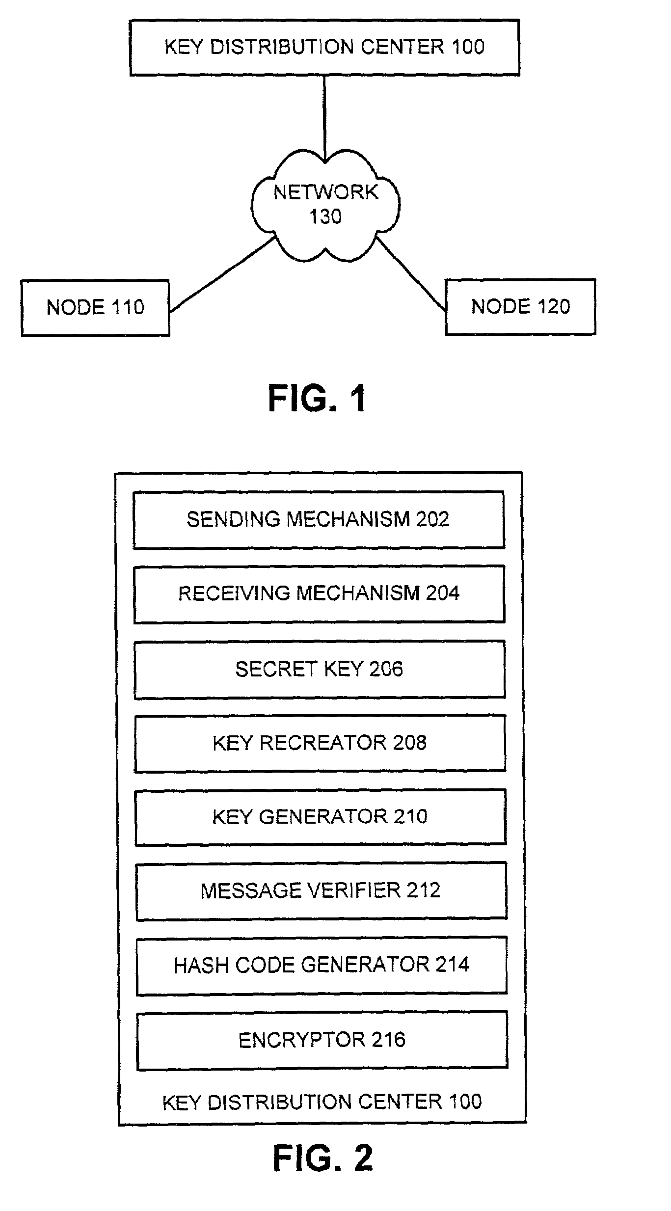 Method and apparatus for cryptographic key establishment using an identity based symmetric keying technique