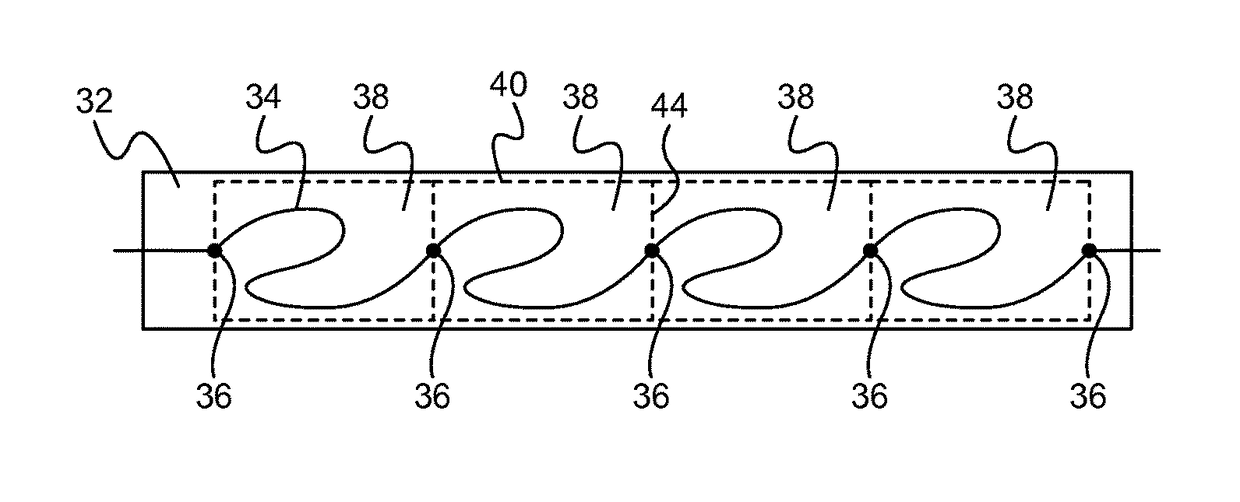 Method of making stretchable interconnect using magnet wires