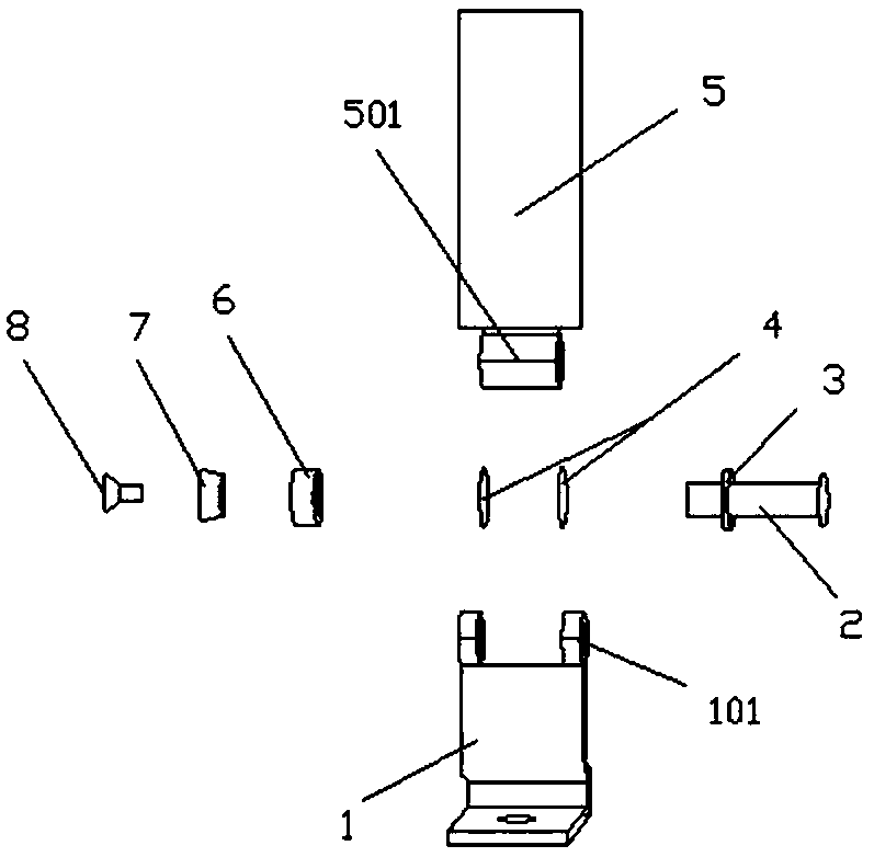 Friction forward and reverse rotation rotating shaft structure