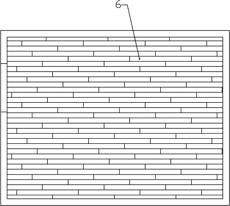 Overhead floor wooden base layer and construction method thereof