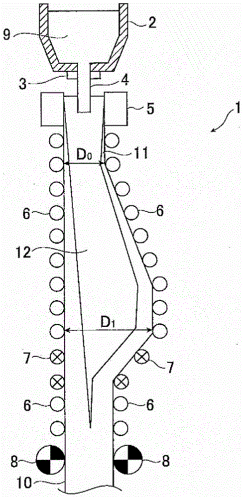 continuous casting method for steel