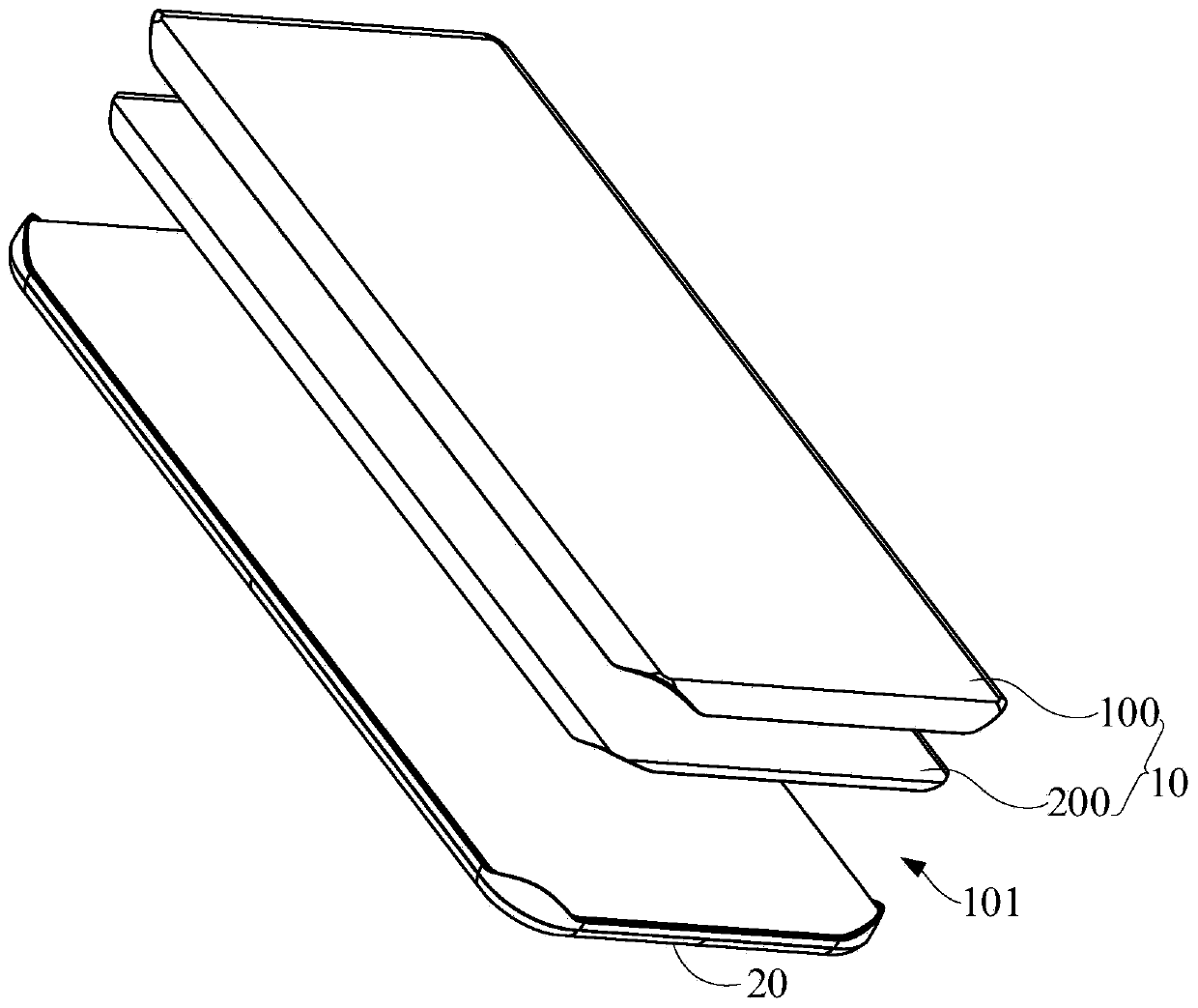 Display module, electronic equipment and display screen assembly