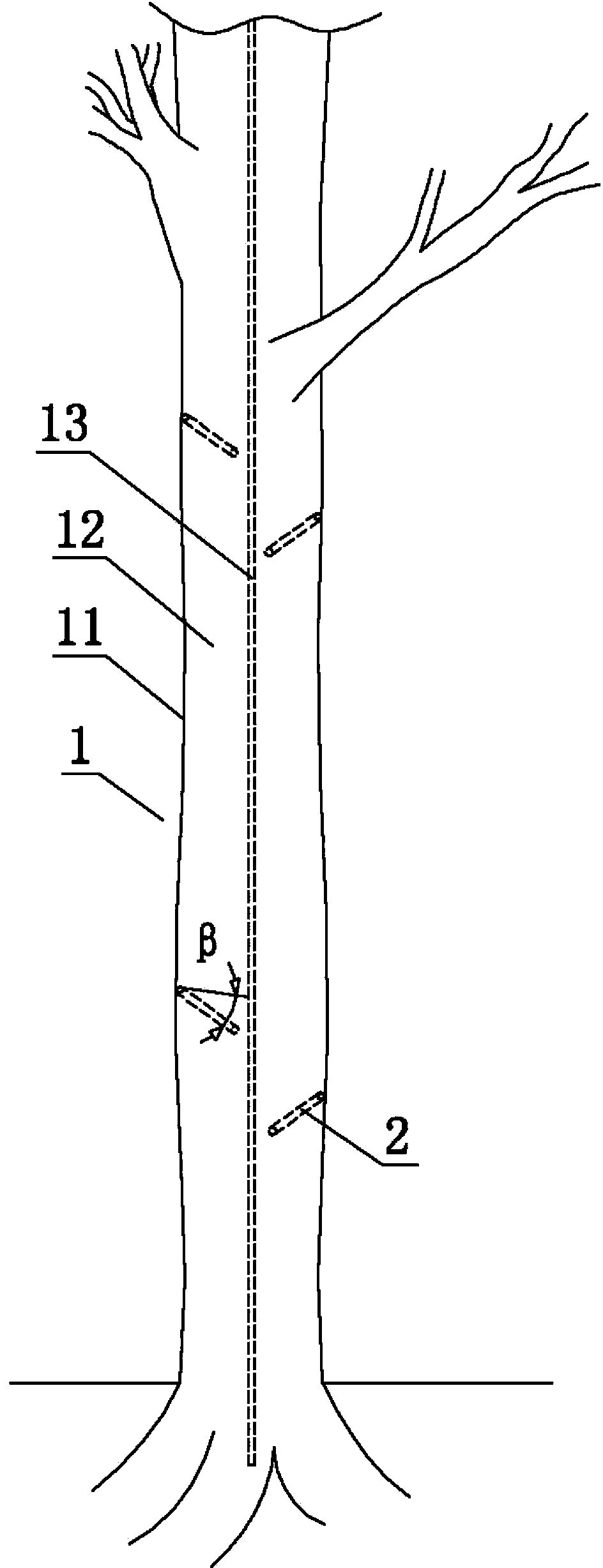 Method for producing agilawood on aquilaria plant by eccentric perfusion method