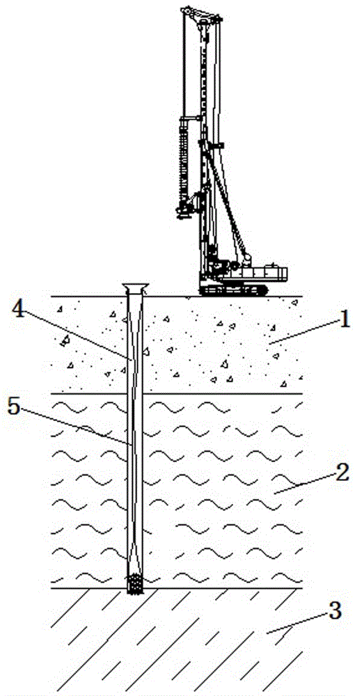 Pre-perforated lateral restraint pile and construction method thereof