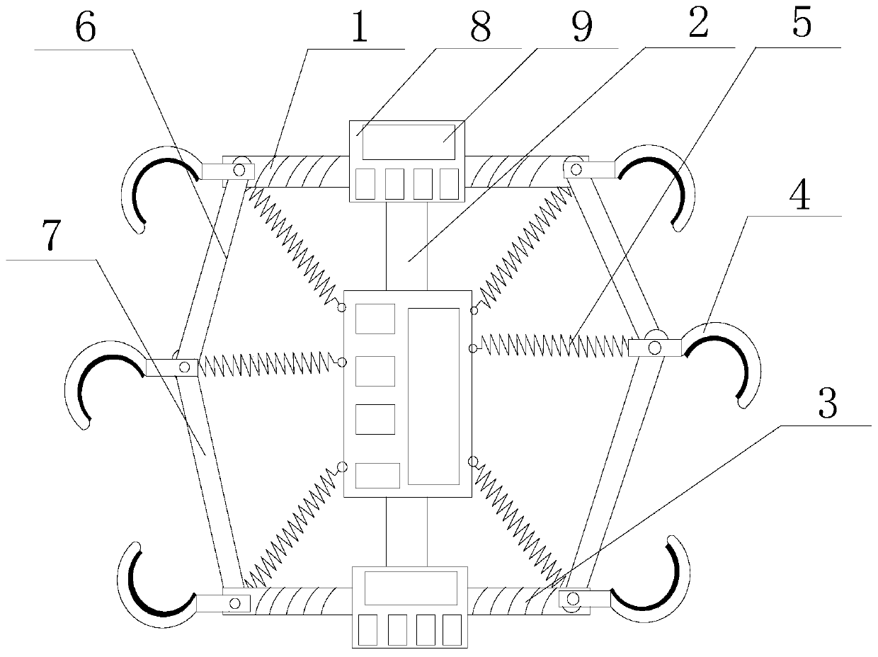 Device for replacing wire spacers of +/-800kV power transmission line and application method