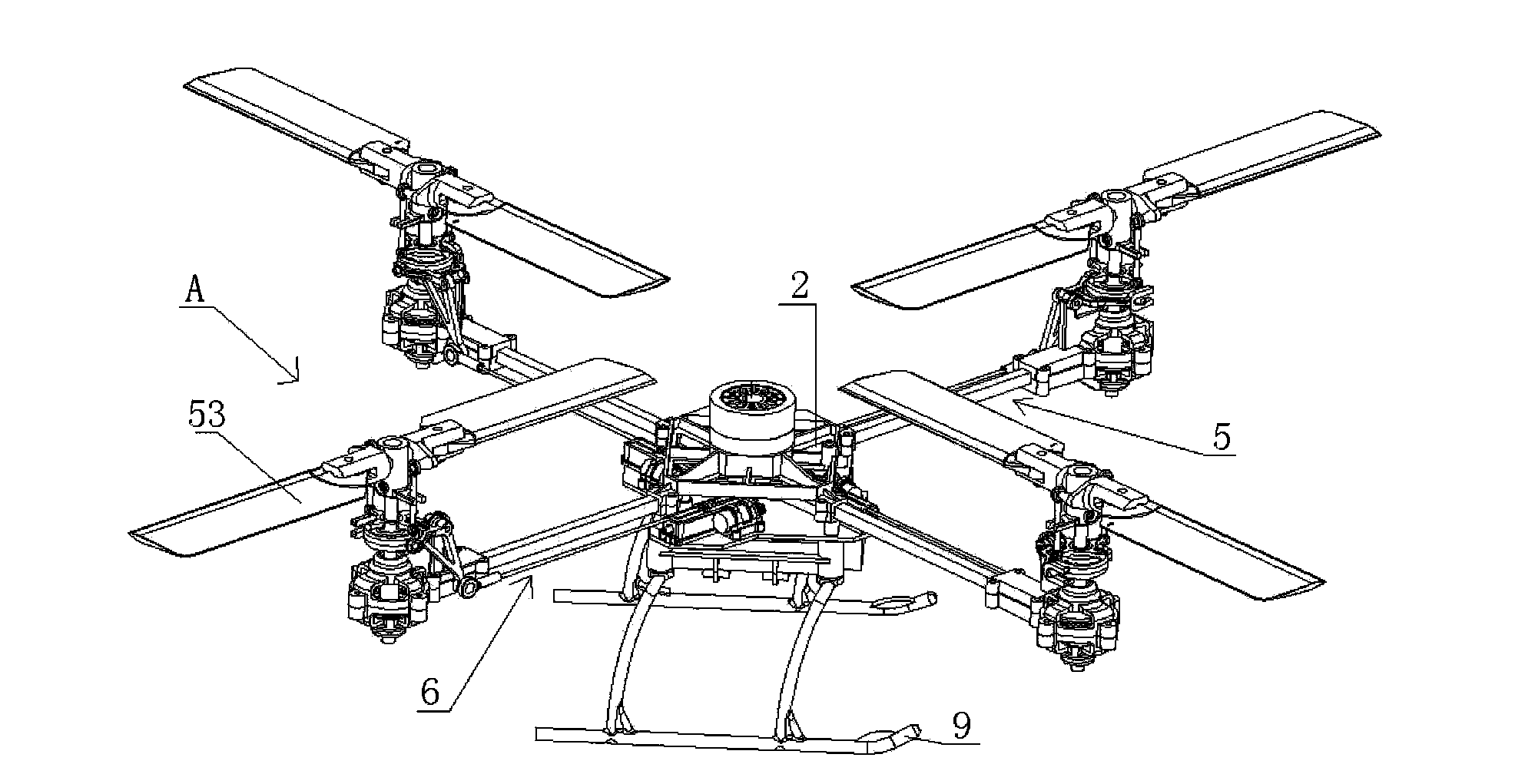 Multi-rotor wing aircraft