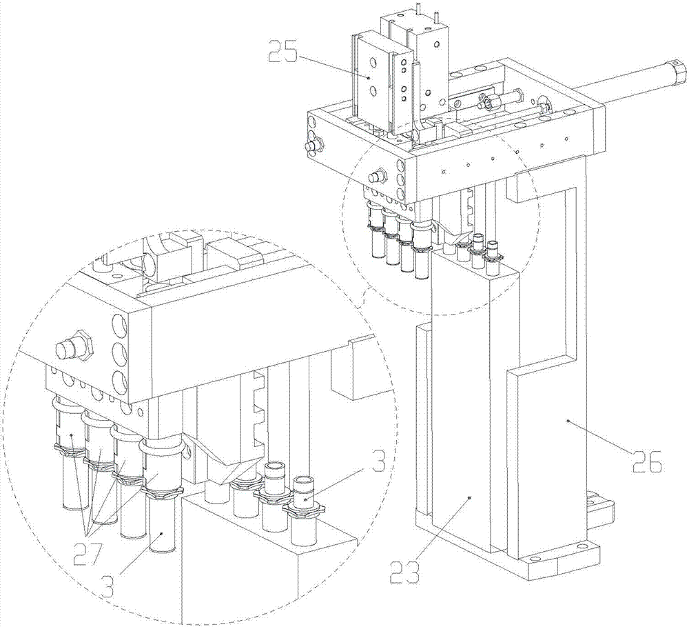 High-precision mechanical hand for carrying valve bodies