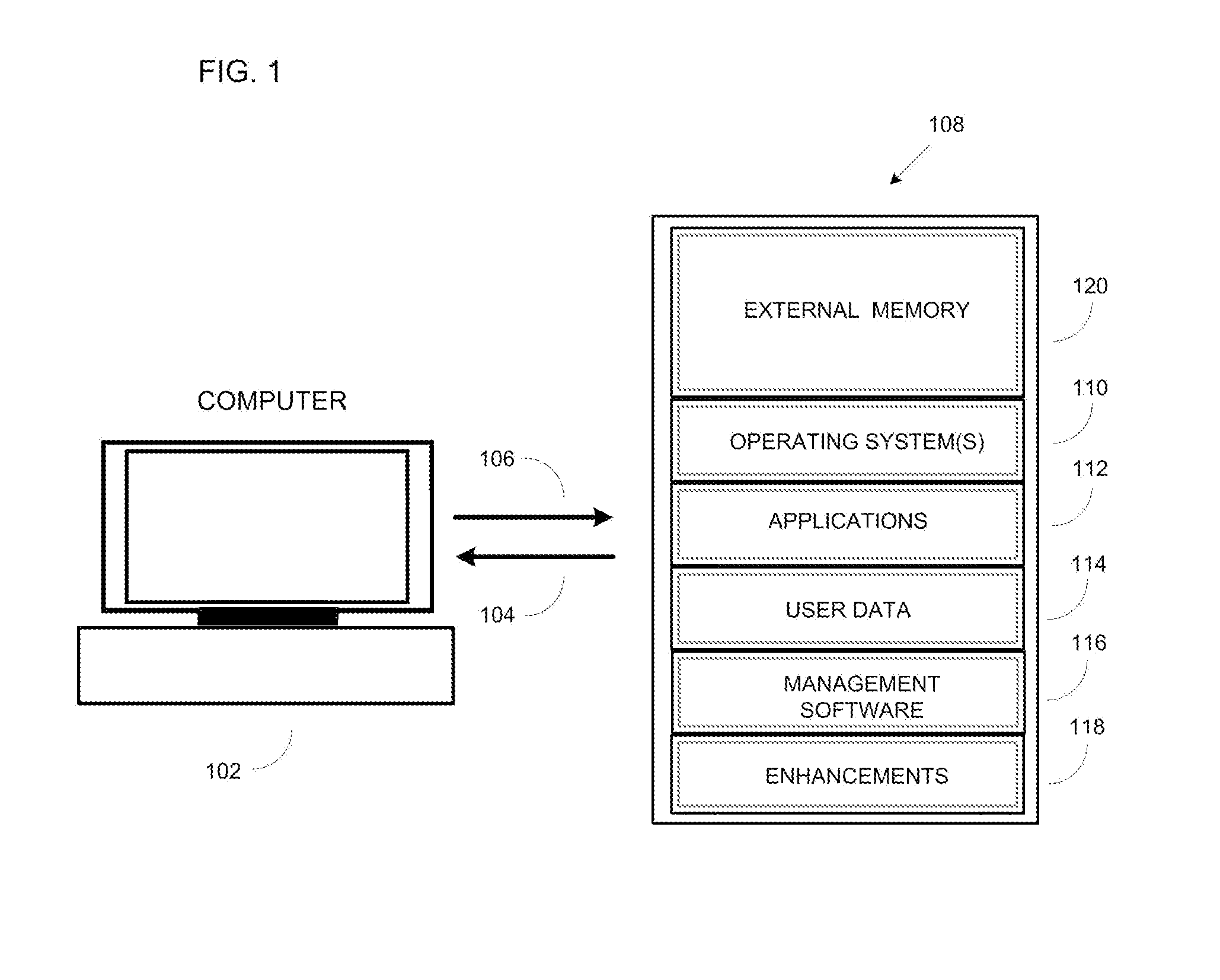 Portable memory drive with portable applications and cross-computer system management application