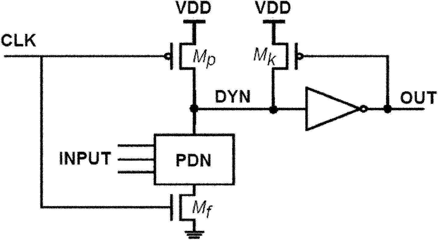 Semi-precharging dynamic circuit