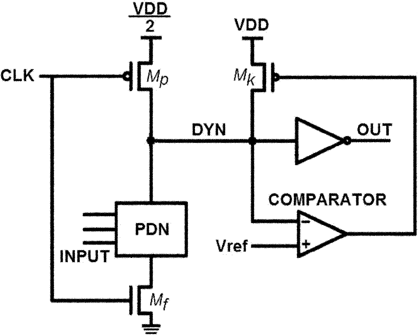 Semi-precharging dynamic circuit