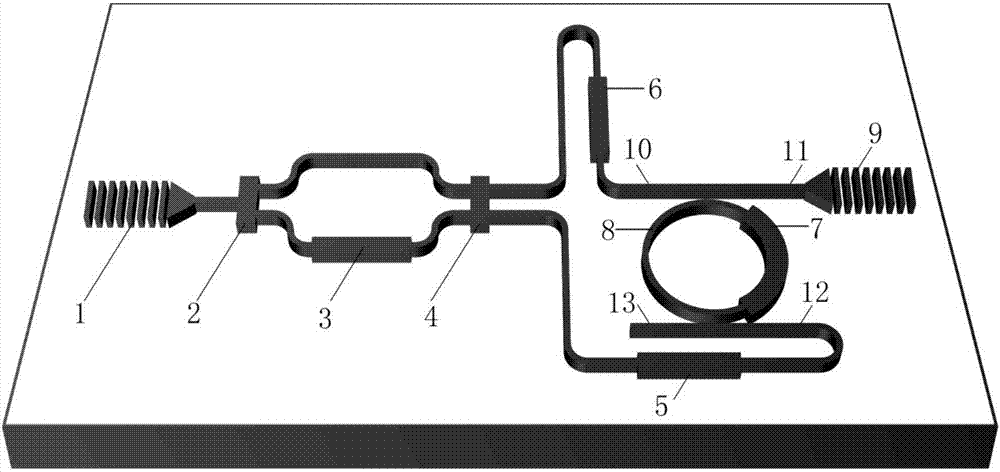 Optical all-pass filter as well as microwave photonic filter and phase shifter