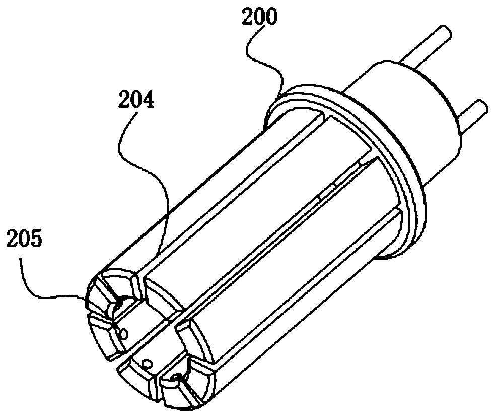 Motor rotor magnetic steel gluing assembly hand and system