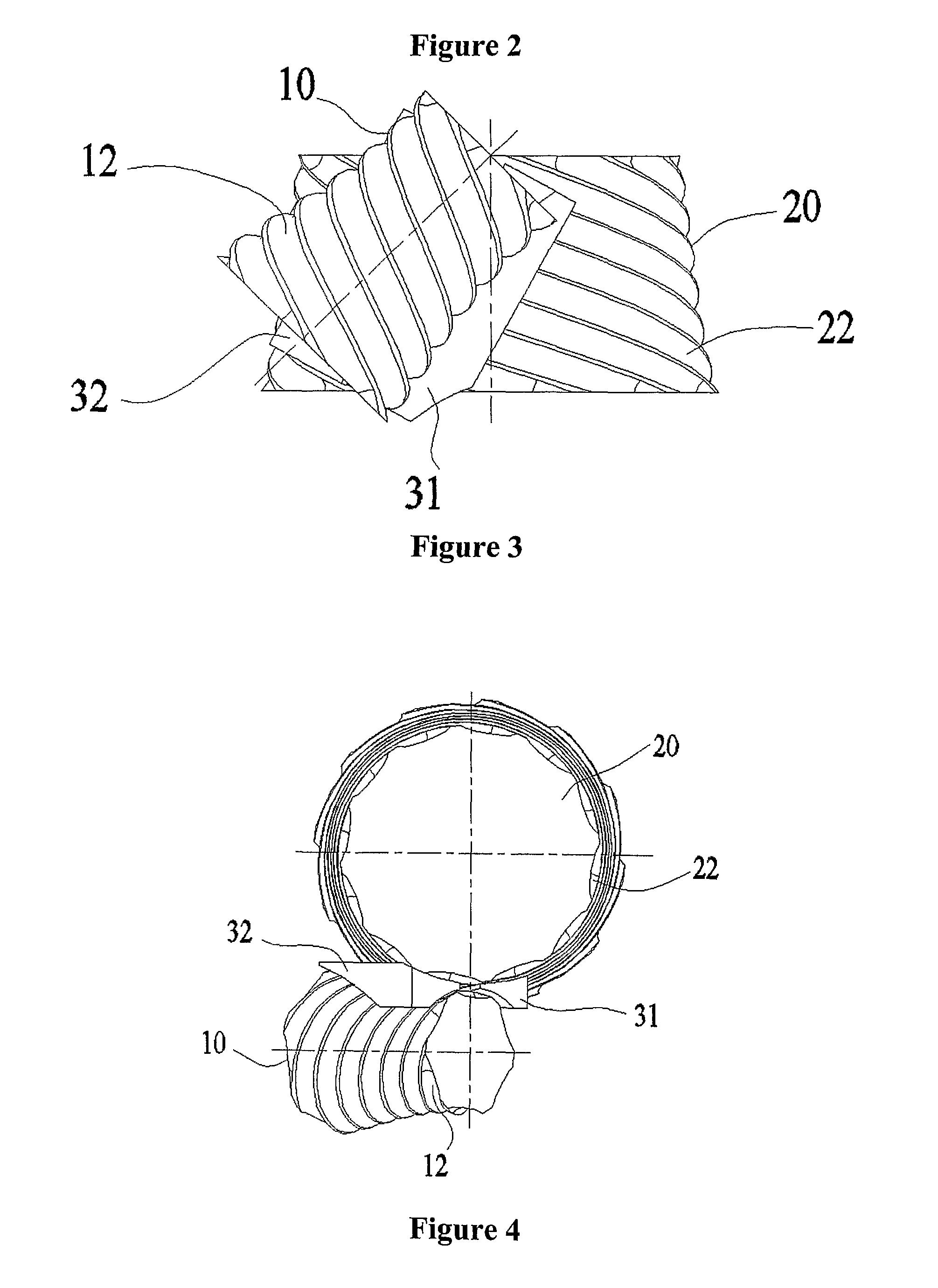 Roller transmission and gearing mechanism