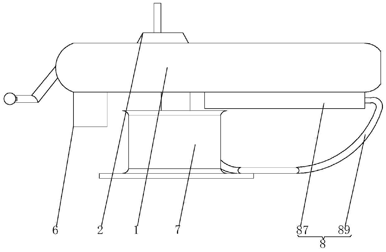 Rescue mechanical device for ship falling into water