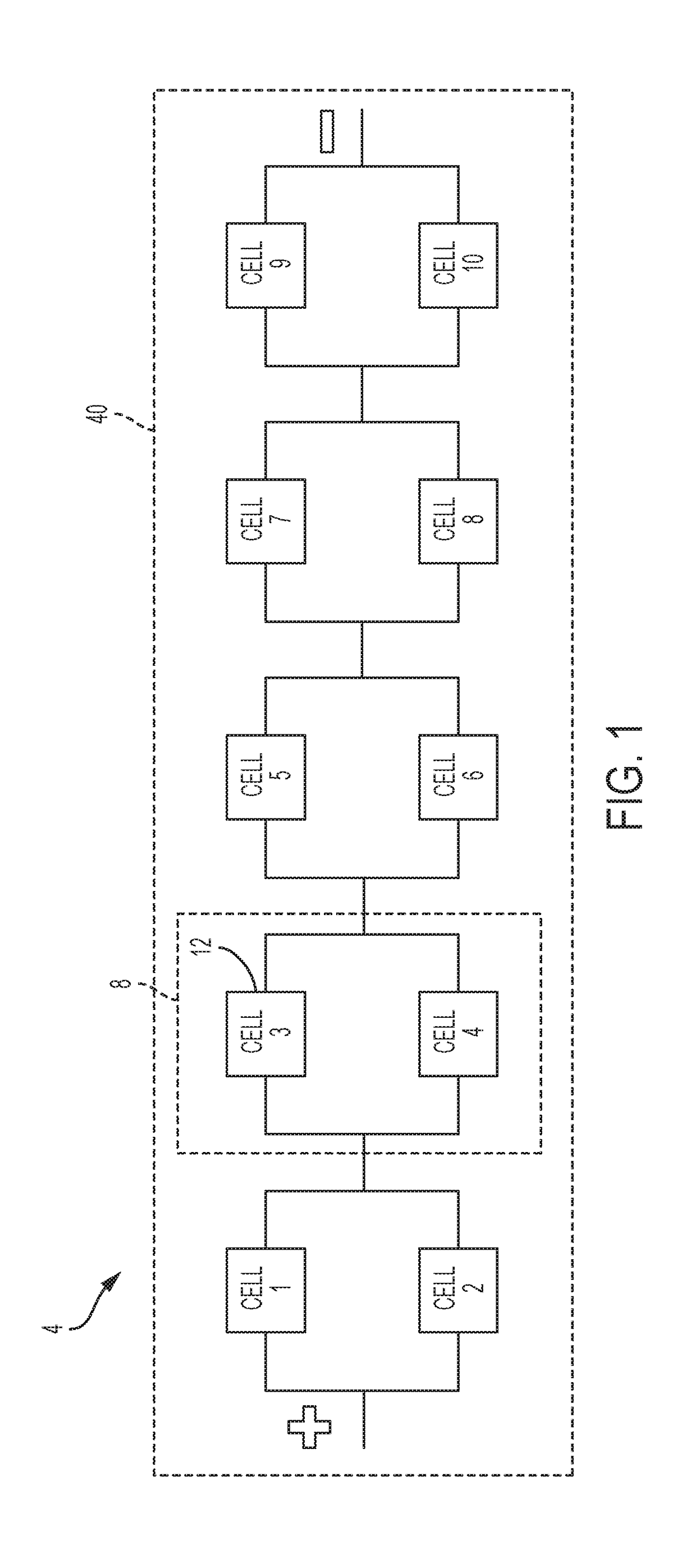 Method and apparatus for connecting a plurality of battery cells in series or parallel