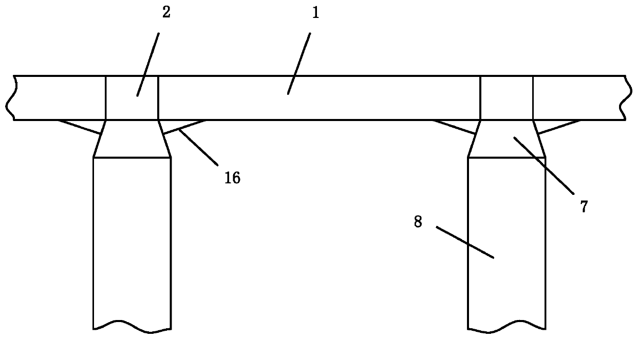 A load-bearing structure of a building