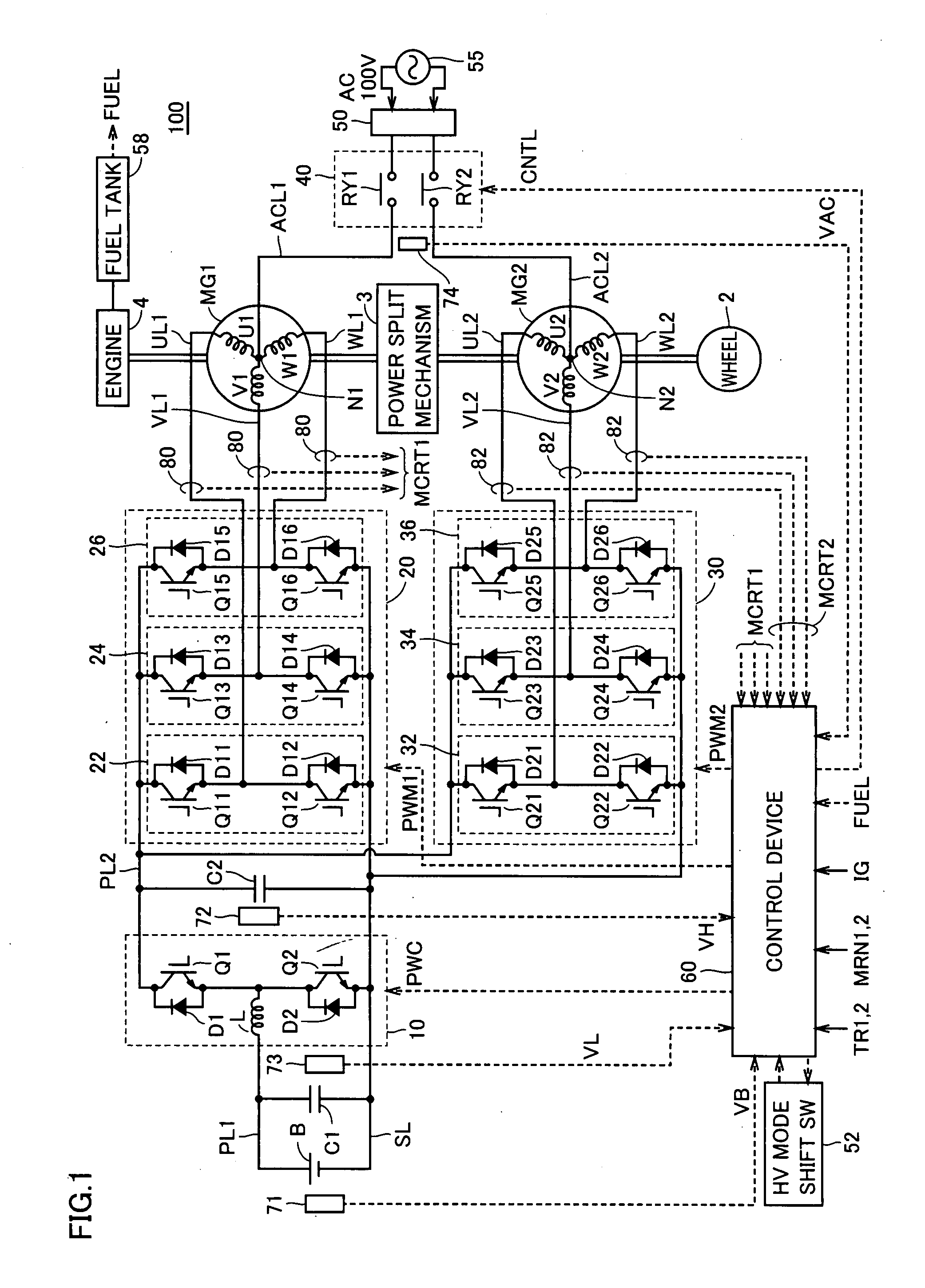 Hybrid vehicle and method of controlling the same