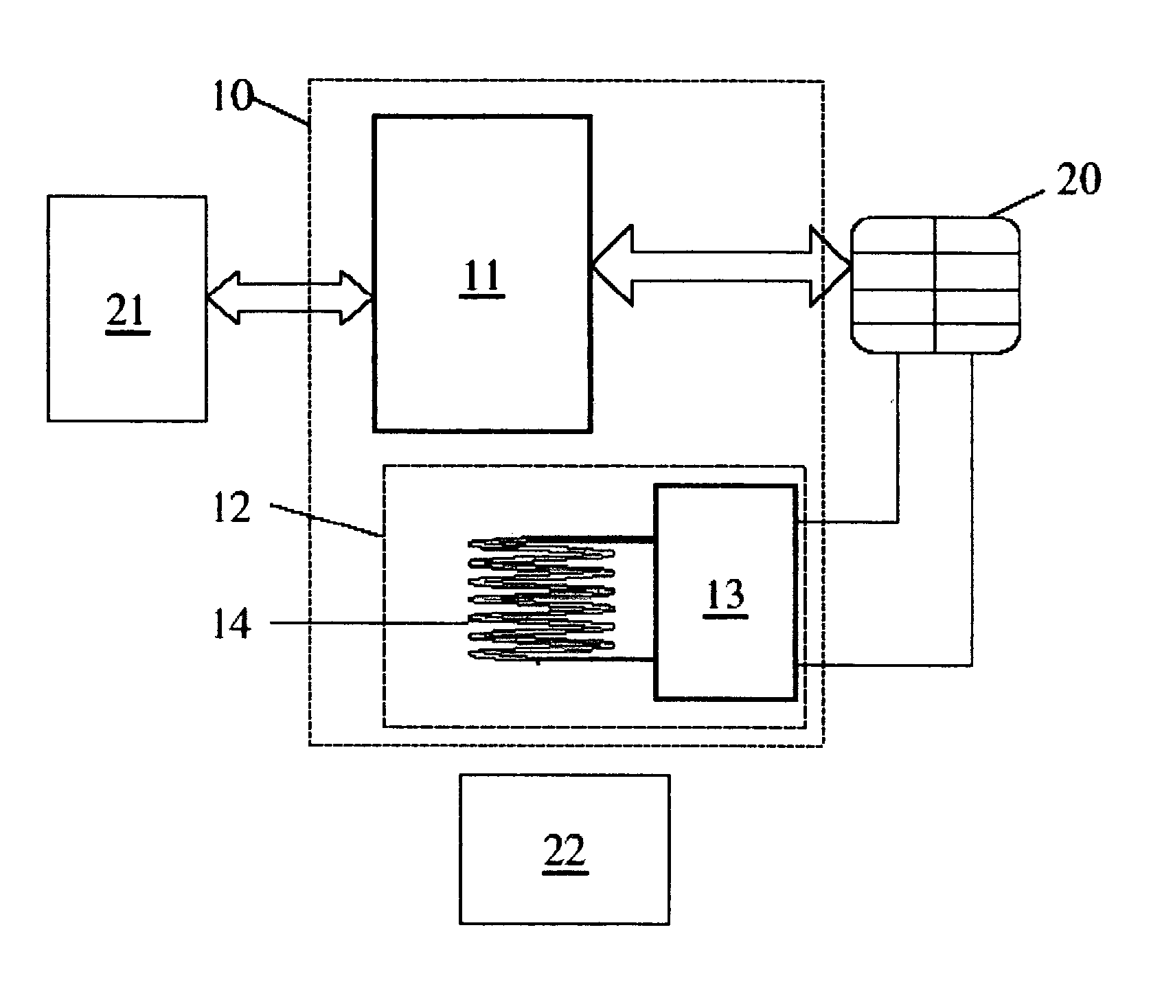 Portable dual-mode contact and contactless communication device